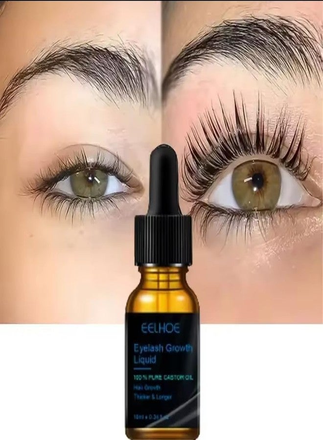 Eelhoe Eyelash Growth Serum, Pure Castor Oil, 0.34 fl oz with Applicator - Image 5
